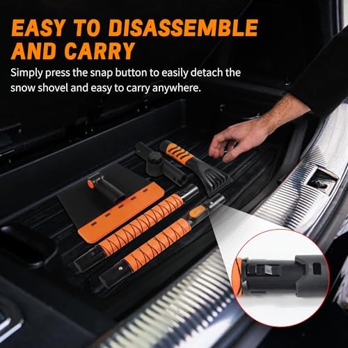 56" Large Ice Scrapers for Car Windshield, 90° Pivoting Snow Board, Snow Scraper - Image 6