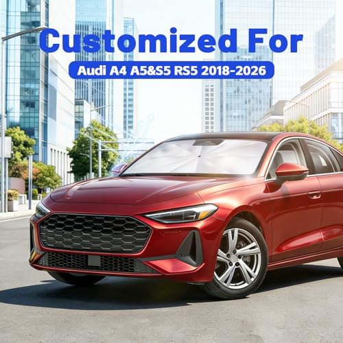 Car Windshield Sun Shade for Audi A4 A5&S5 RS5 2018-2026, 1:1 Exact Fit - Image 2