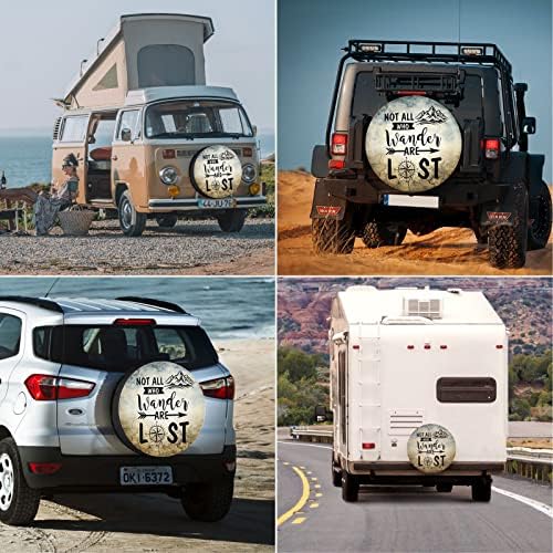 Not All Those Who Wander are Lost Spare Tire Cover Waterproof - Image 4
