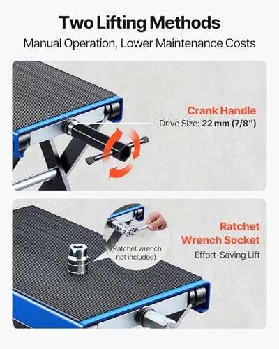 VEVOR Motorcycle Lift, 1100 lbs Motorcycle Scissor Lift Jack - Image 4