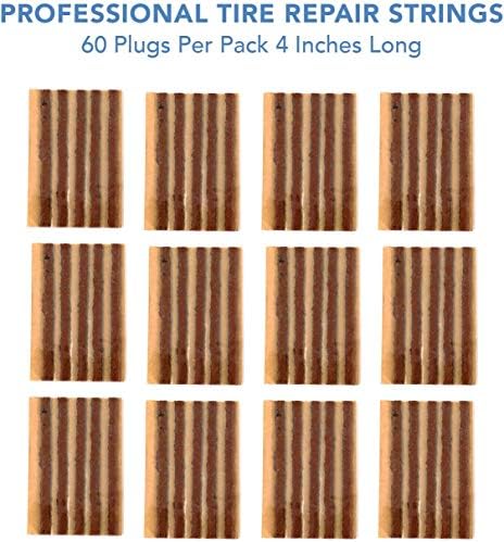 CKAuto 60 pcs 4" Brown Tire Repair Strings Tire Repair Plugs - Image 3