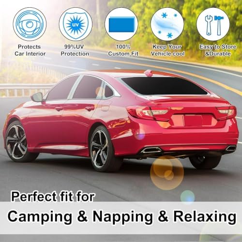 8PCS Window Shades for 2018-2022 Honda Accord Sedan Accessories Foldable - Image 6