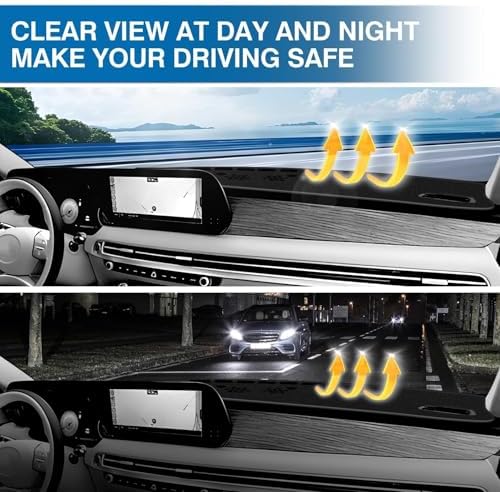 KUST Black Dash Cover for Hyundai Palisade 2020-2024 2025 Non-Slip Dashboard - Image 6