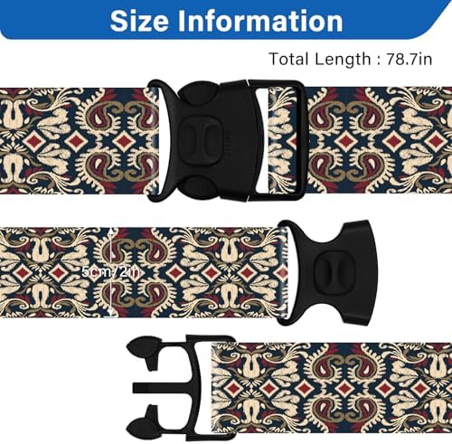 2 Pack Luggage Straps for Suitcases, Adjustable Travel Belt - Image 3