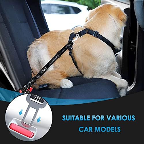 SlowTon Dog Seat Belt for Car, 2 Pack Dog Car Harness Seatbelt - Image 3