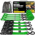Rhino USA Heavy Duty Ratchet Tie Downs by RhinoUSAInc