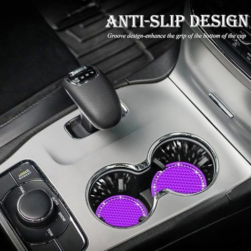 4PCS Bling Cup Holder Coaster, 2.75 Inch Auto Car Cup Holder Insert Coasters - Image 3