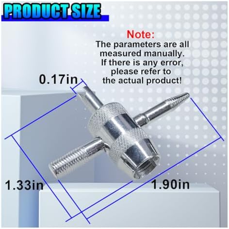 YoRise 4-Way Car Tire Valve Core Removal Tool, Universal Vehicle Tire Stem - Image 2
