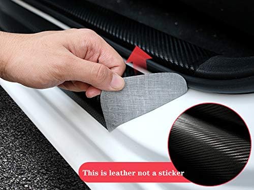 MAXDOOL 4Pcs Car Door Sill Protector Reflective Silverado Off Road - Image 3