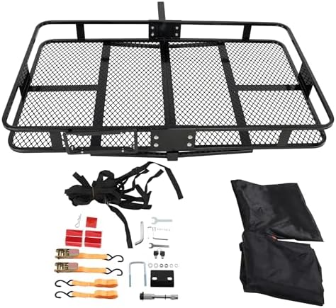 zeech 500 LBS Capacity 2" Receiver 60" x 36" x 6" Black Steel Folding Trailer - Image 2