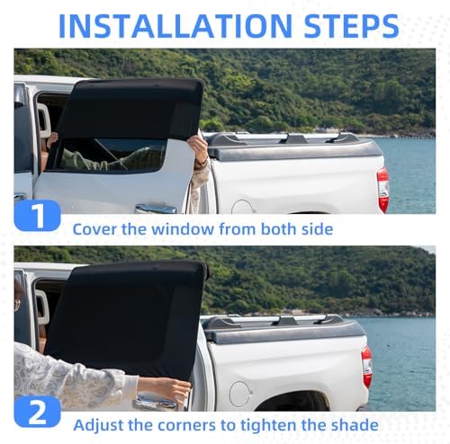 Car Window Shade for Baby, 2 Pack UV Protection Breathable Mesh Window Sun Shade - Image 6