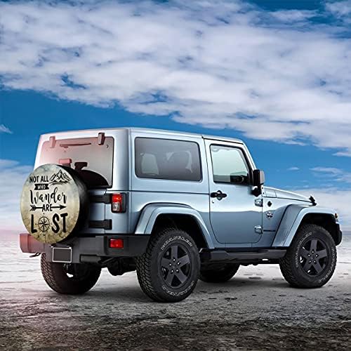 Not All Those Who Wander are Lost Spare Tire Cover Waterproof - Image 6