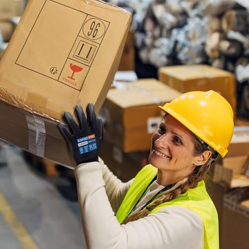 KAYGO Cut Resistant Work Gloves PU Coated, Touchscreen, 12 Pairs - Image 5