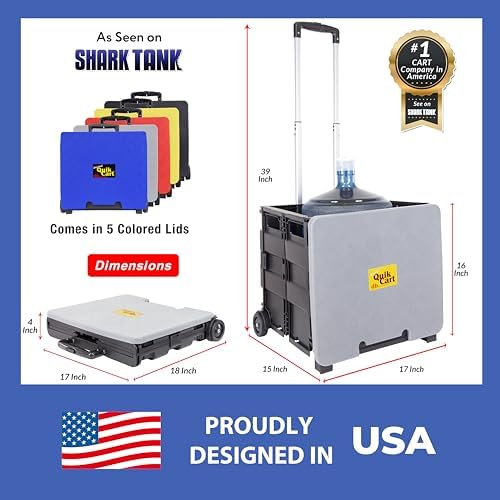 dbest Products Quik Cart Standard Collapsible Rolling Crate - Image 4