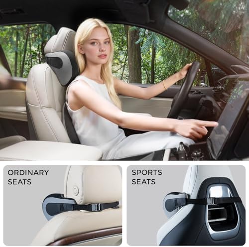 BEBAS Ergonomic Car Headrest Pillow, Memory Foam Neck Support - Image 5