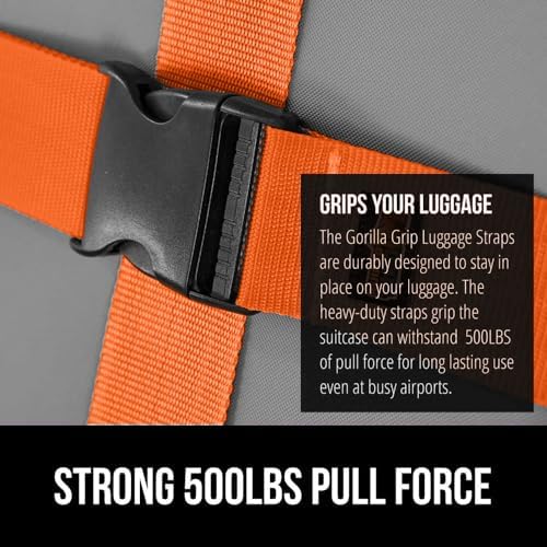 GORILLA GRIP Heavy Duty Luggage Straps - Image 3