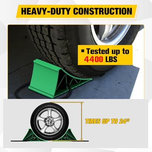 Nilight Wheel Chocks, Heavy Duty Wheel Stopper - Image 3