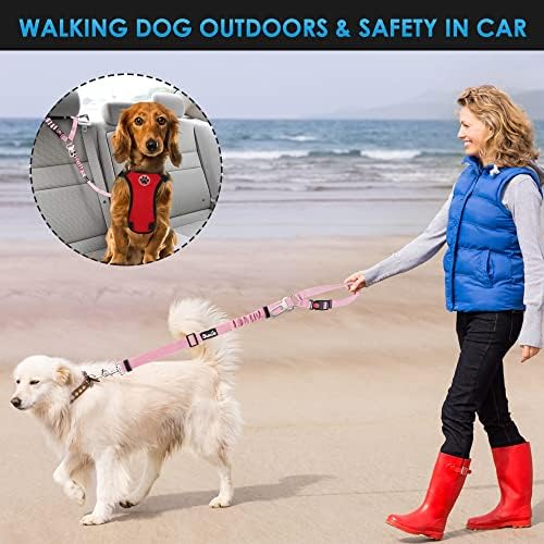 SlowTon Dog Seat Belt for Car, 2 Pack Dog Car Harness Seatbelt - Image 4