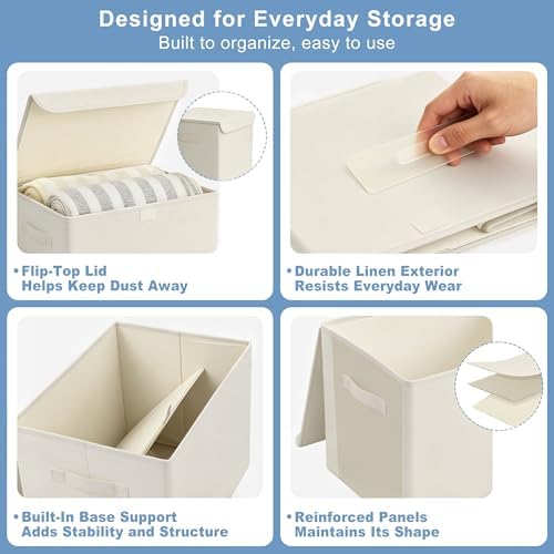 Bagnizer Large 42 Quarts Collapsible Stackable Storage Bins Cube - Image 6