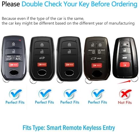 Key Fob Cover with keychain Compatible with Toyota 2025-2026 Camry, 4Runner - Image 2