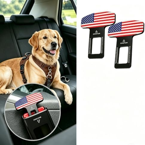 4 Pack Clips for Dogs, Cats Travel Harness Decorative Car Interior Clips - Image 4