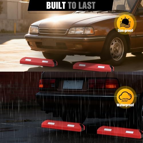 Nilight 22 Inch Rubber Parking Curbs, Heavy Duty Wheel Stops - Image 6