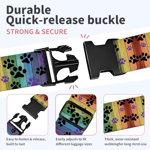 Luggage Strap for Suitcases Adjustable Travel Belt - Image 3