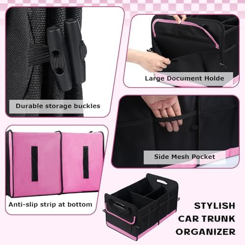 Car Trunk Organizer, 72L Large Capacity Waterproof Auto Storage Organizer - Image 4