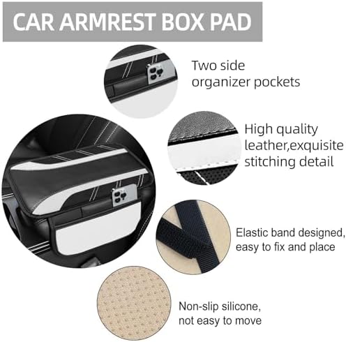 NBTEPEM 6 Pcs White Steering Wheel Cover Set, Sport Microfiber Leather Steering - Image 4