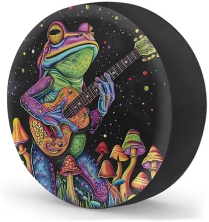 Rv Spare Tire Cover Wheel Funny Frog Mushroom Tire Covers Wheel Protectors - Image 2