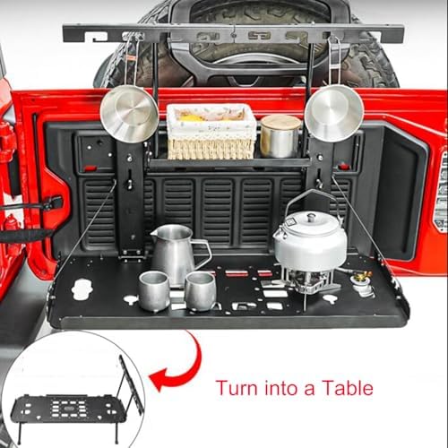 CTH for Jeep Wrangler JL 2018-2023 Rear Tailgate Table Bracket Multi-Functional - Image 3