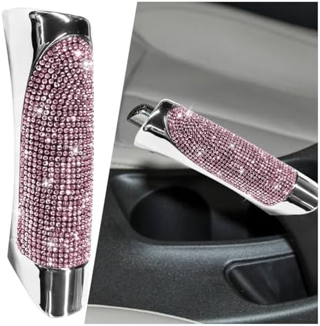 Bling Car Handbrake Cover, ABS Rhinestone Automotive Brake Levers Anti-Scratch by Unknown