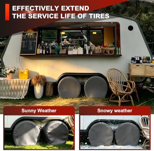 Explore Land Tire Covers 4 Pack Fit Tire Diameters 23-25.75 inch - Image 5