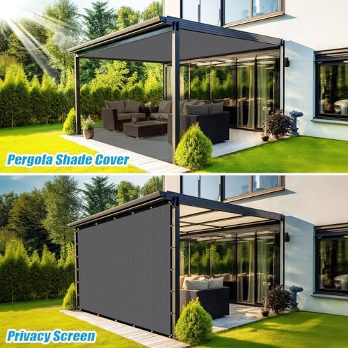 Amagenix 90% Shade Fabric 15'X 24' Gray Sun Shade Cloth - Image 5