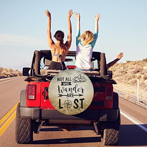 Not All Those Who Wander are Lost Spare Tire Cover Waterproof - Image 3