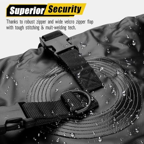 ARKSEN Extra-Wide 42 Cubic Feet Waterproof Rooftop Cargo Carrier Bag Heavy Duty - Image 4