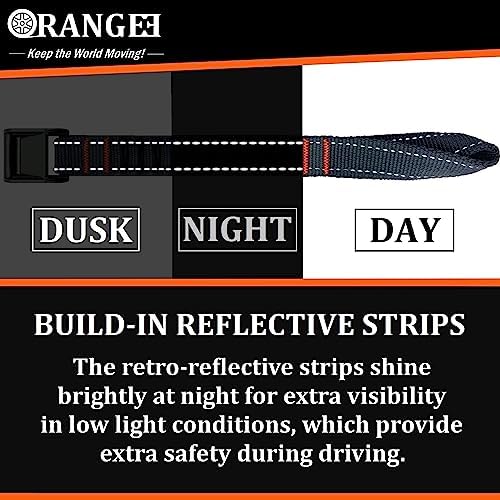 ORANGEE® 4 Pack Motorcycle & Bike Luggage Straps 20" - Image 4