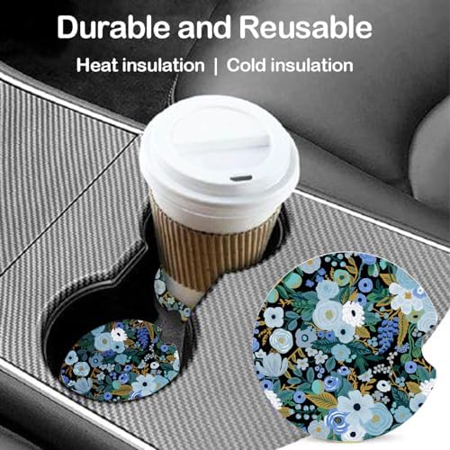 Ceramic Car Coasters – Absorbent Car Cup Holder Coaster Set - Image 3
