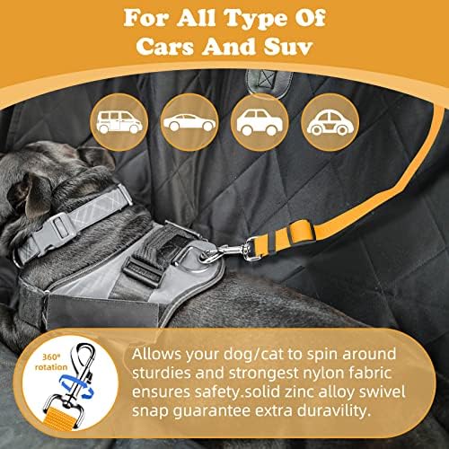 BWOGUE Dog Seat Belt for Car, Headrest Restraint Lead, Non-Elastic - Image 5