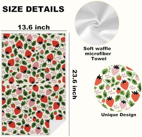 Strawberries Cherries Trump Kitchen Towels Gifts - Image 2