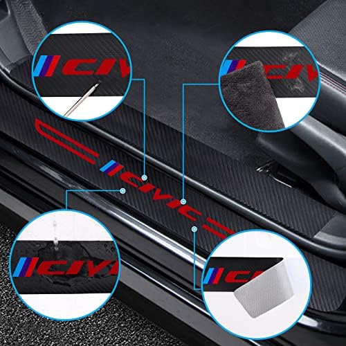 Door Sill Protector Compatible fit Honda Civic Accessories, Door Sill Guard - Image 5