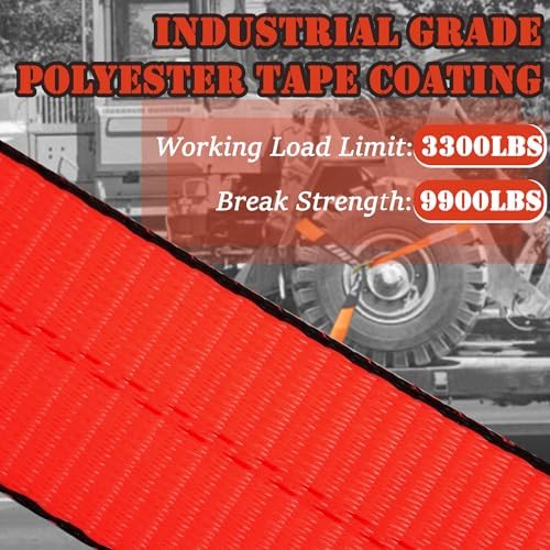 4 Pack Car Tie Down Straps for Trailers - Image 3