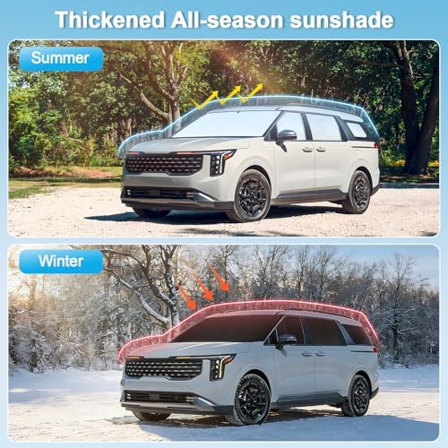 KMF 6pcs Thicken Sun Shades for Honda Accord 2013-2017 Accessories, Car Window - Image 6