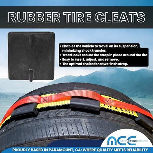10PK Rubber Tire Cleats Tie Down Blocks - Image 5