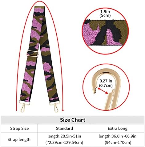 ZOOEASS Wide Shoulder Strap Adjustable Replacement Belt Crossbody Canvas Bag - Image 4