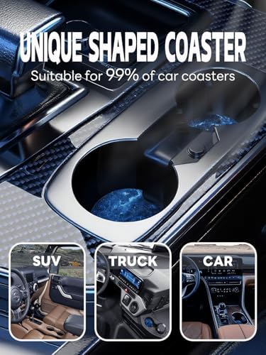 WOCOCN Car Coasters, Cup Holder Coasters - Image 6