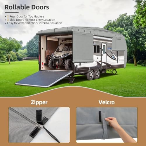 Leader Accessories Windproof 16-18 ft Travel Trailer RV Cover Extra Thick - Image 4
