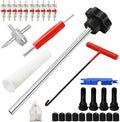 30 pcs Tire Valve Stem Removal Installation Tool Kit, Quick Change Valve by Unknown
