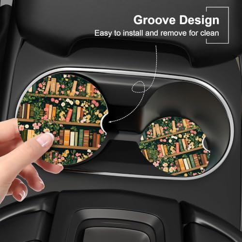 Ceramic Car Coasters – Absorbent Car Cup Holder Coaster Set - Image 5