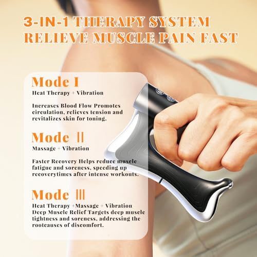 AICNLY Heated Muscle Scraper Tool Electric Vibration Scraping Massage Tool - Image 2